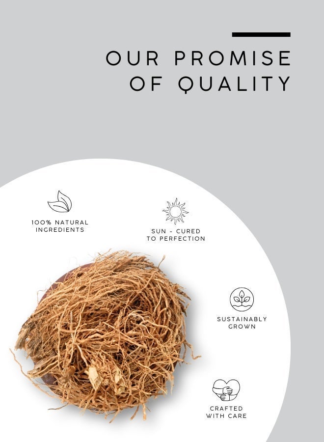 AWAFI MILL Vetiver Root | Natural Khus Roots | Pure, Aromatic, and Versatile Root - 100 g | 3.5 Oz - Image 4